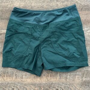 Prana Dark Teal Women's Athletic Shorts